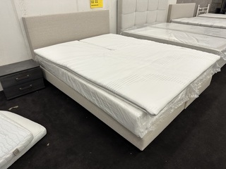 Boxspring Mallorca beige  160×200 Naturel